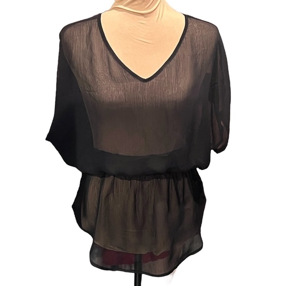 Express Sheer Cinched Top - Picture 1 of 3